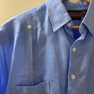 Mens linen cabana top